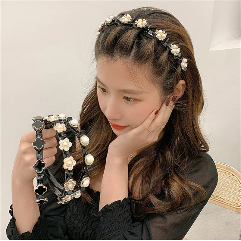 【A1003】Headband with clip for hair fragmentation