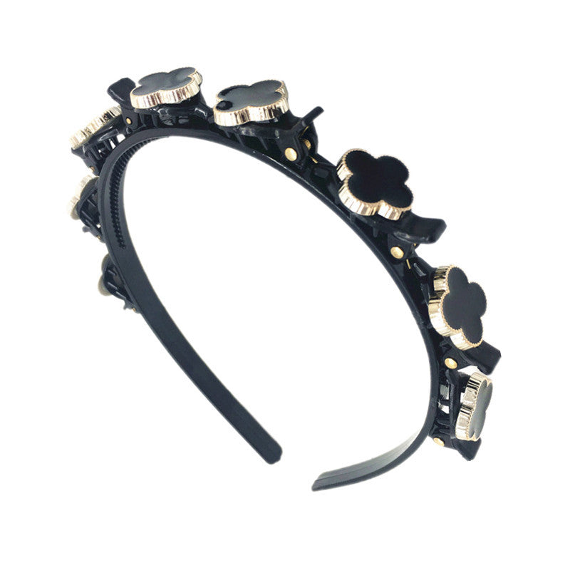 【A1003】Headband with clip for hair fragmentation