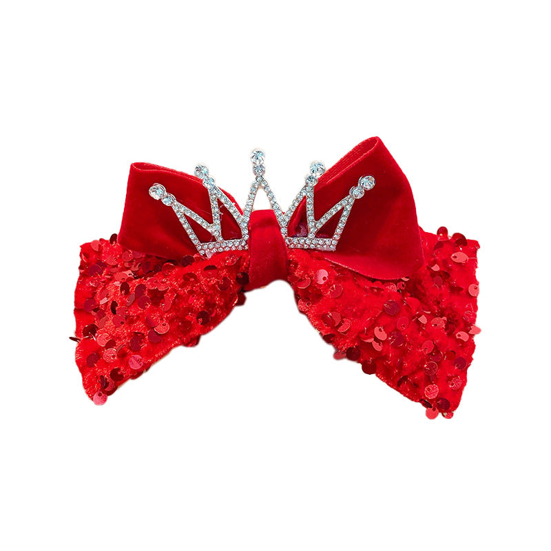 【A1004】Big Red Joyful Butterfly Hairpin