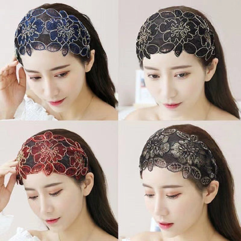 【A1016】Non slip lace headband