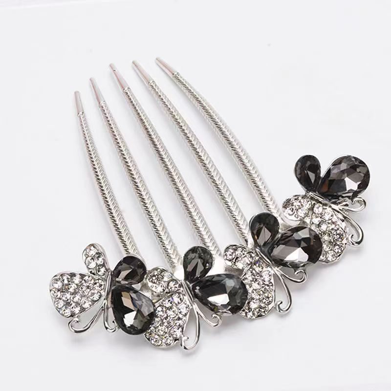 【A1017】Water Diamond Pan Hair Insert Comb