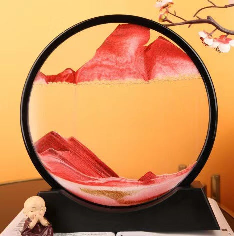 【B1001】3D quicksand painting hourglass home decoration crafts