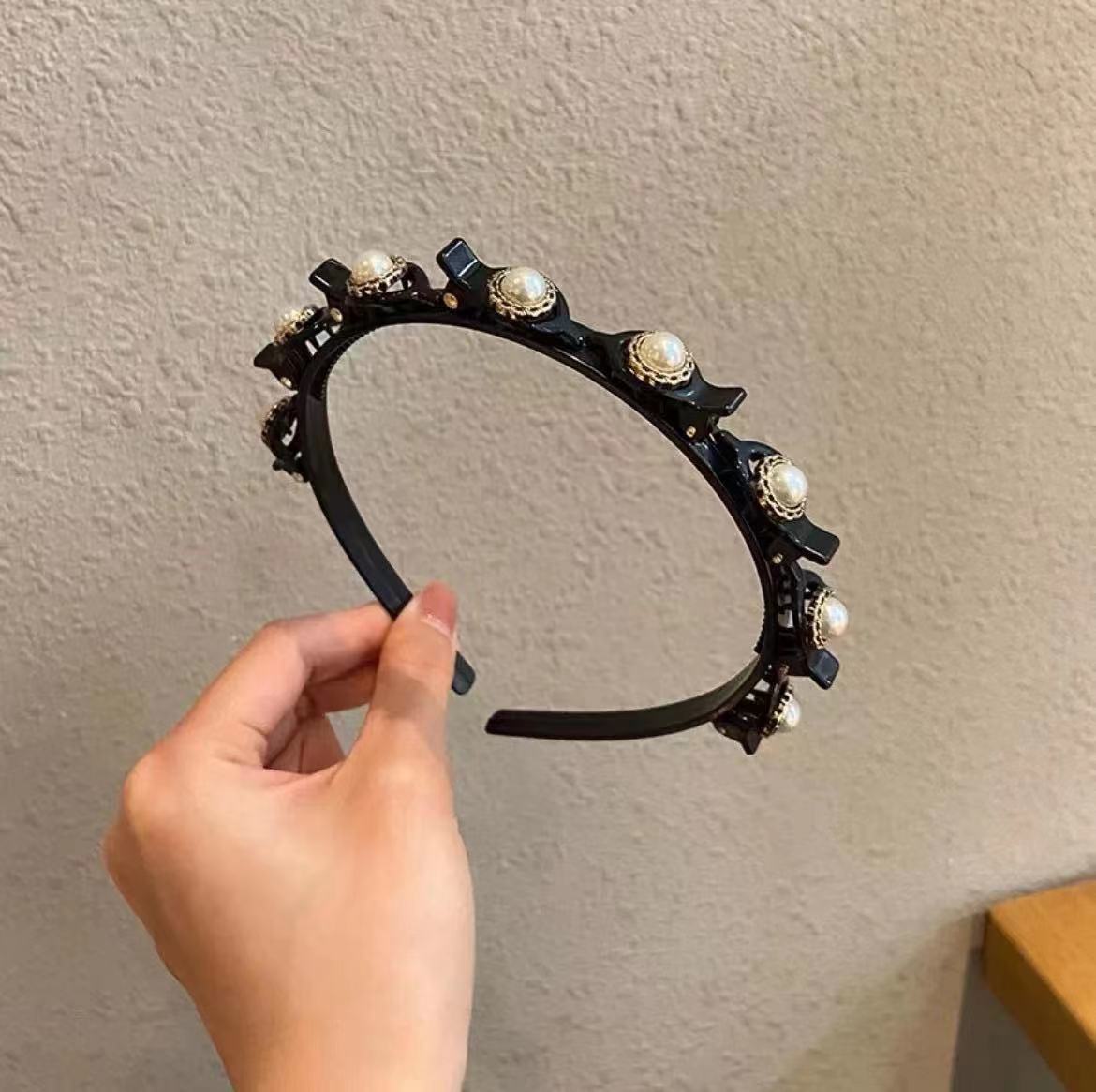 【A1003】Headband with clip for hair fragmentation