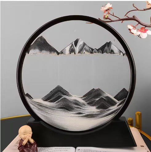 【B1001】3D quicksand painting hourglass home decoration crafts