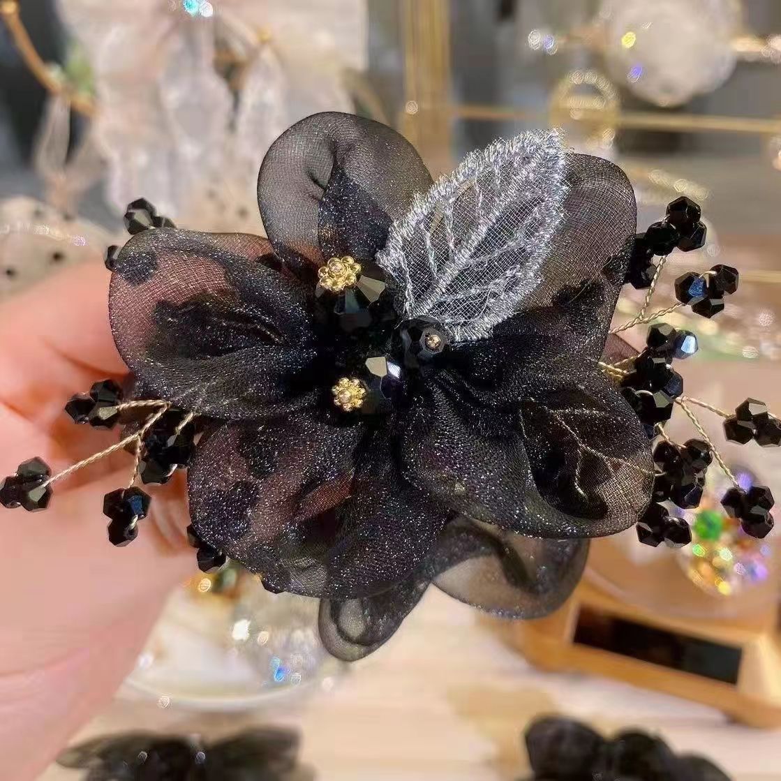 【A1019】Exquisite Flower Large Intestine Hair Circle