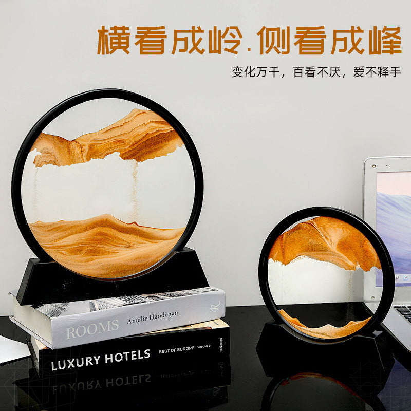 【B1001】3D quicksand painting hourglass home decoration crafts