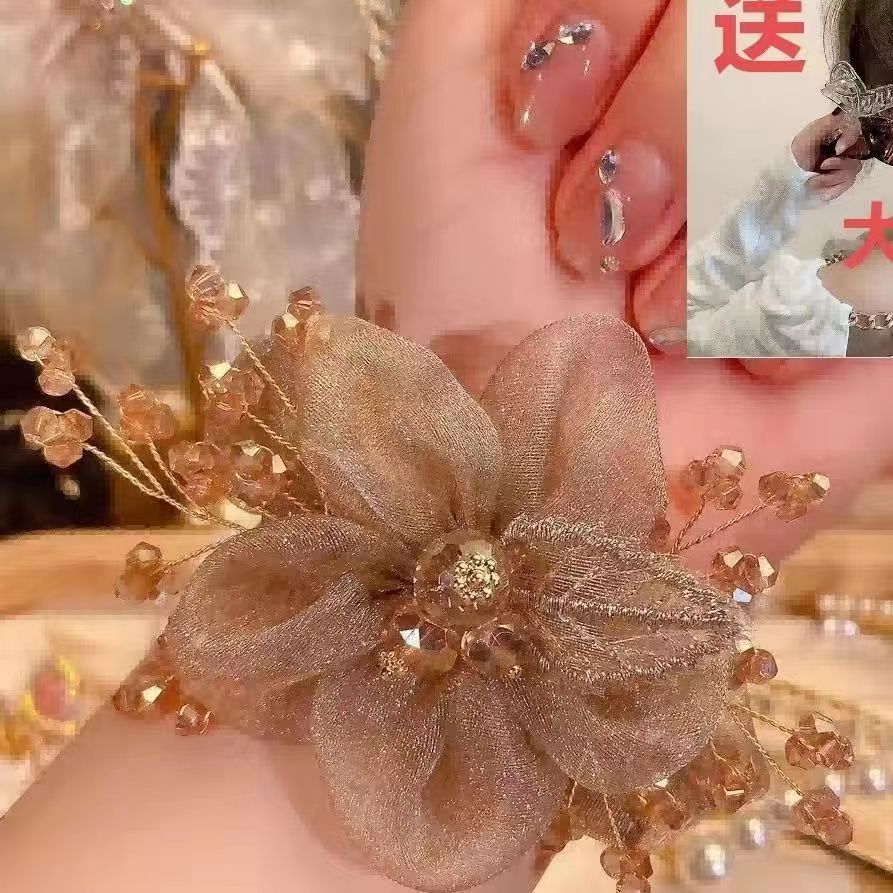 【A1019】Exquisite Flower Large Intestine Hair Circle