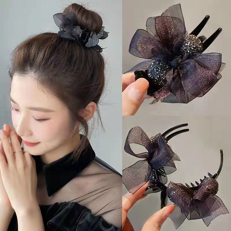 【A1021】Ball hair butterfly duck mouth hair clip