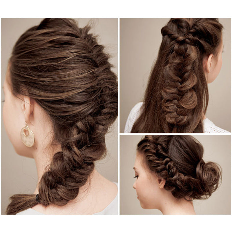 【A1006】New Retro Fishbone Braid Wavy Hair Braider