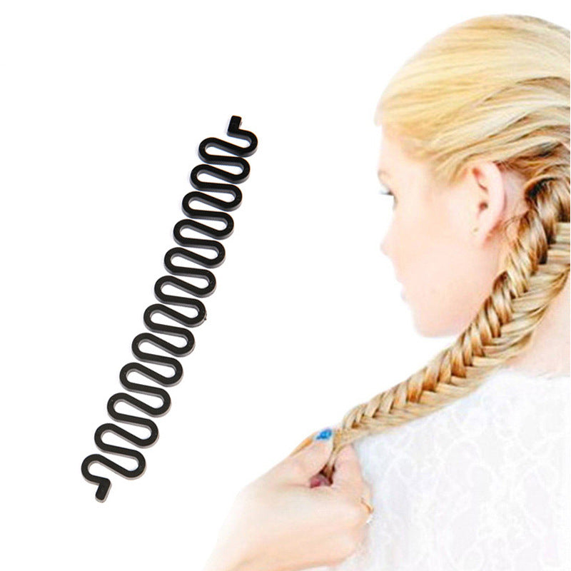 【A1006】New Retro Fishbone Braid Wavy Hair Braider