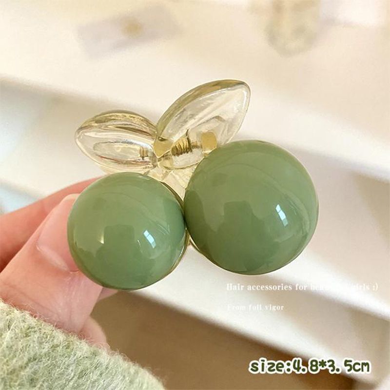 【A1007】Shark Green Bead Hair Clip，Purchase at least 2