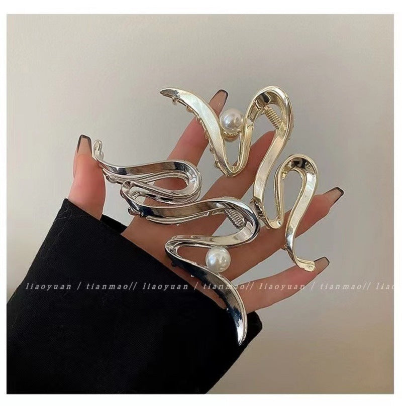 【A1013】Large high-end S-shaped hair clip