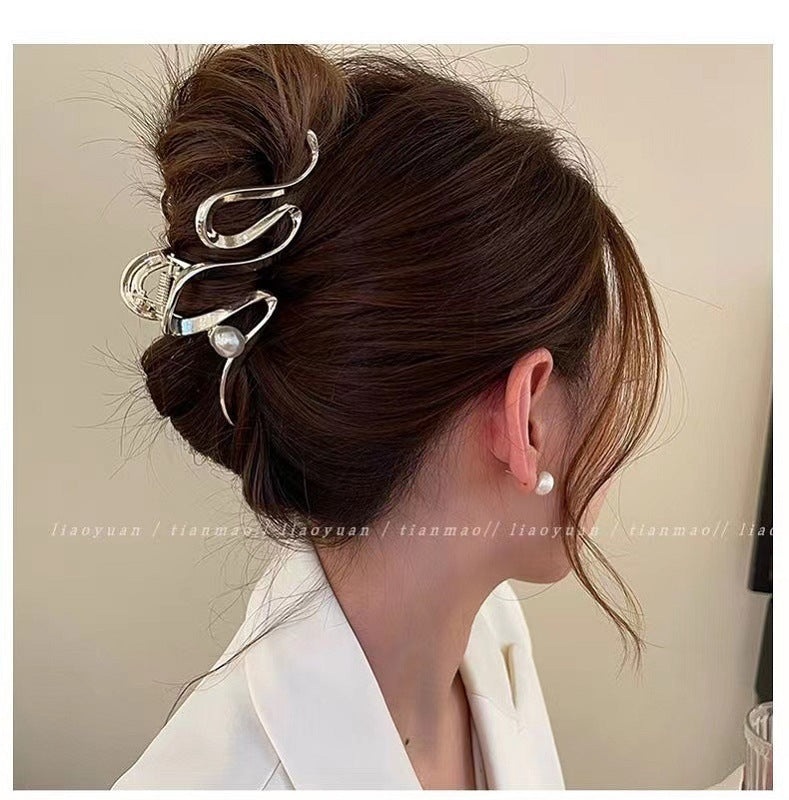 【A1013】Large high-end S-shaped hair clip